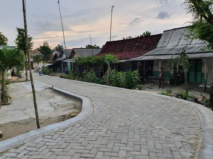 Berkat Dana Desa, Jalan Lingkungan di Socorejo Nampak Indah dan Enak Dipandang