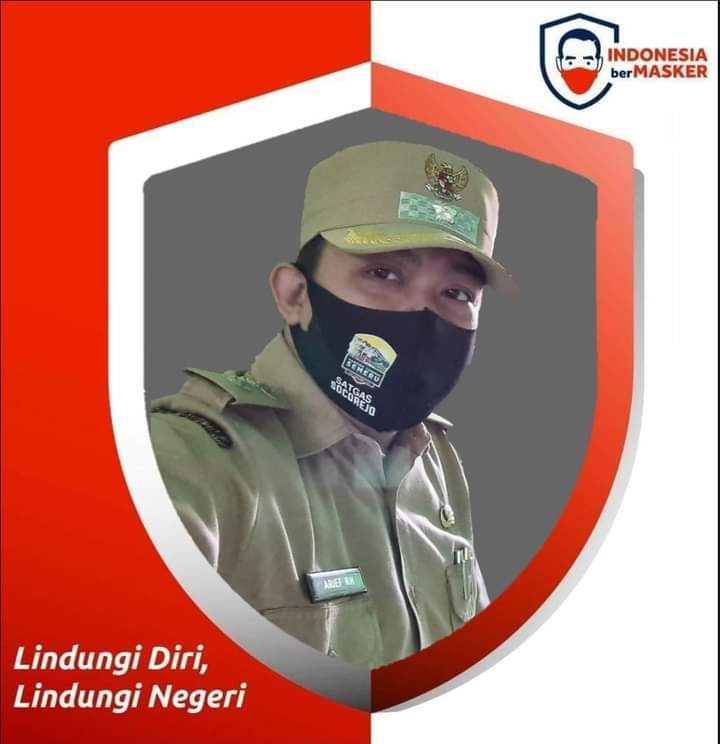 Kang Arief Terus Kampanye Ajak Warga Socorejo Pakai Masker